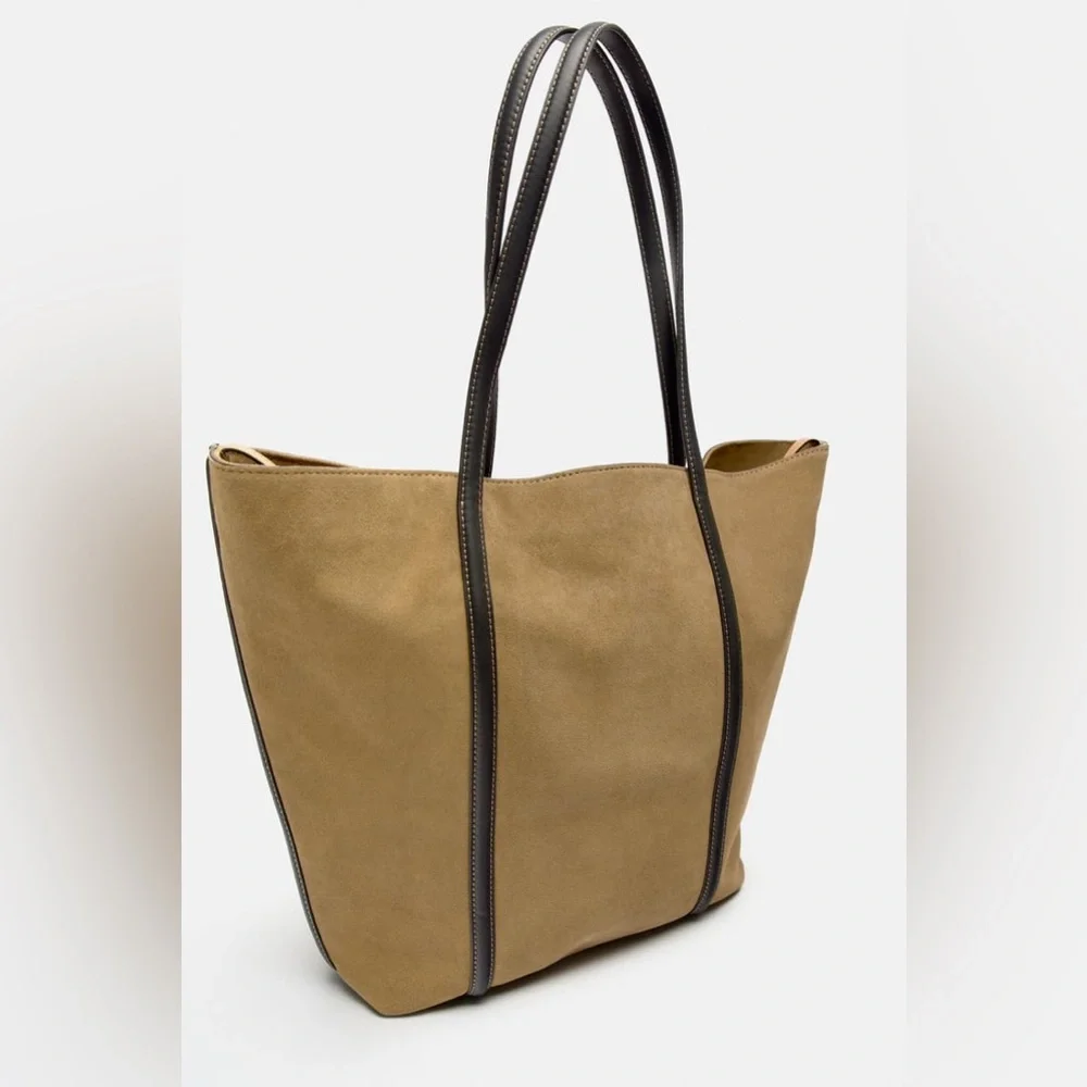 Zara suede tote